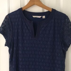 Isaac Navy Lace Dress